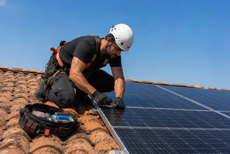 Maintenance et monitoring de panneaux solaires à Somain